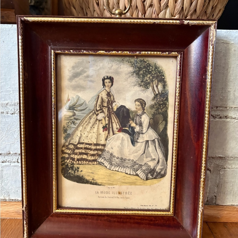 Vintage. La Mode Illustree Leroy Imp. Paris Reproduction Print
